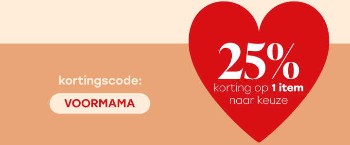 25% korting op 1 item naar keuze