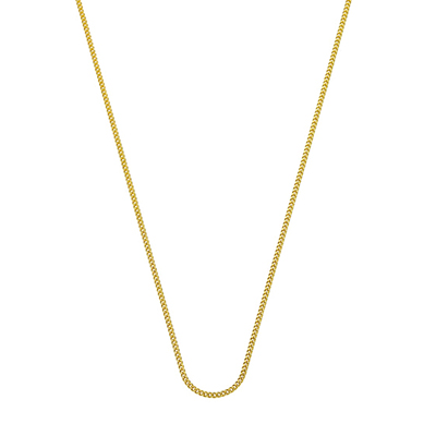 14K geelgouden ketting 38cm gourmetschakel 1,1mm