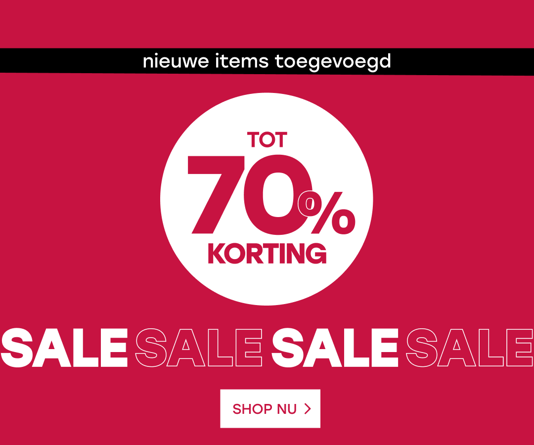 sale tot 70% korting