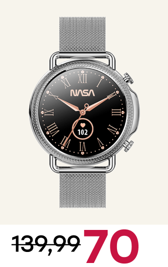 Nasa smartwatch zilver BNA30109-004