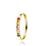 14 Karaat ring met zirkonia