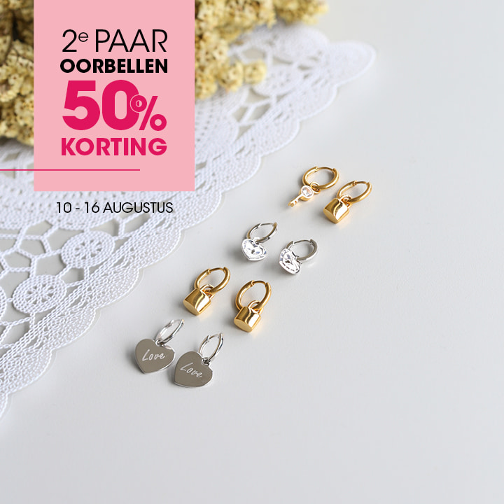 2e paar oorbellen 50%