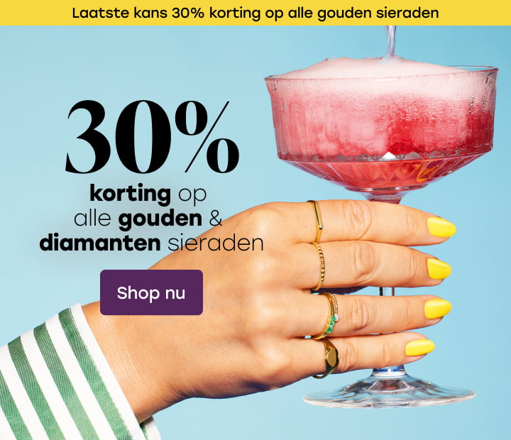 laatste kans: 30% korting op alle goud en diamant