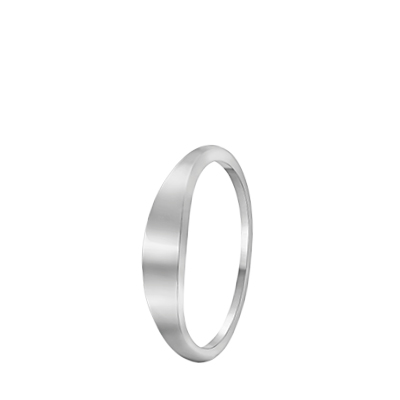 Zilveren ring rhodiumplated