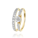 14 Karaat ring met diamant