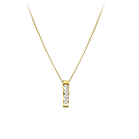 14 Karaat ketting met diamant