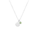 Zilveren ketting Swarovski Crystal birthstone