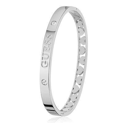 Guess stalen bangle armband Heart