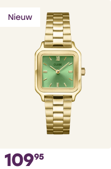 Cluse - Gracieuse Petite horloge goud met groen