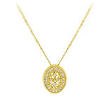 14 Karaat ketting met diamant