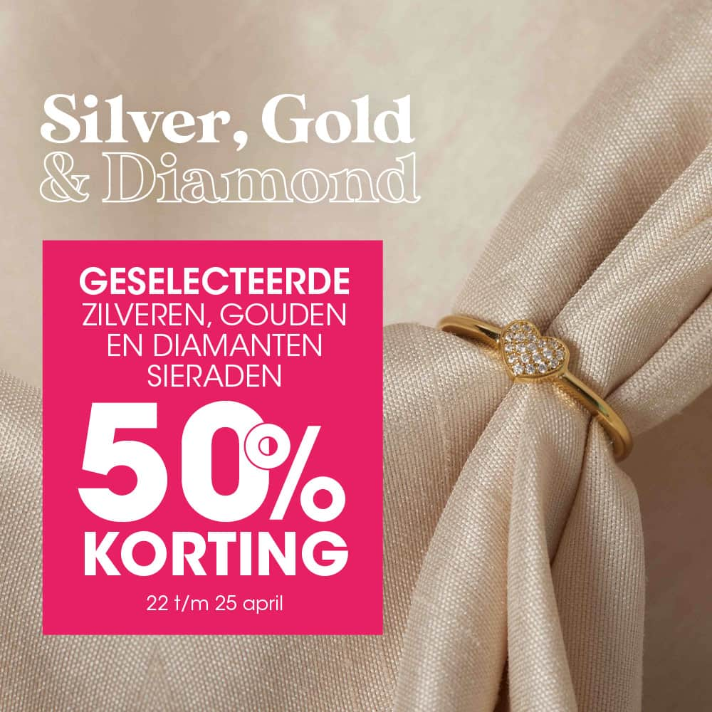 zilver. goud, diamant actieblok