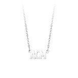 Zilveren naamketting met initials