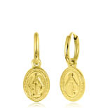 Stalen holy charms oorbellen