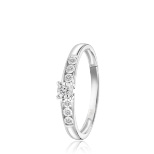 Diamant ring witgoud