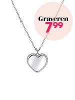 Zilveren ketting met hart -14% extra korting