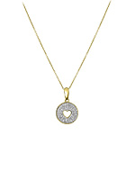 14 karaat gouden ketting met diamant -20% extra korting