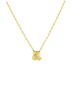 Goldplated ketting met letter -20% extra korting