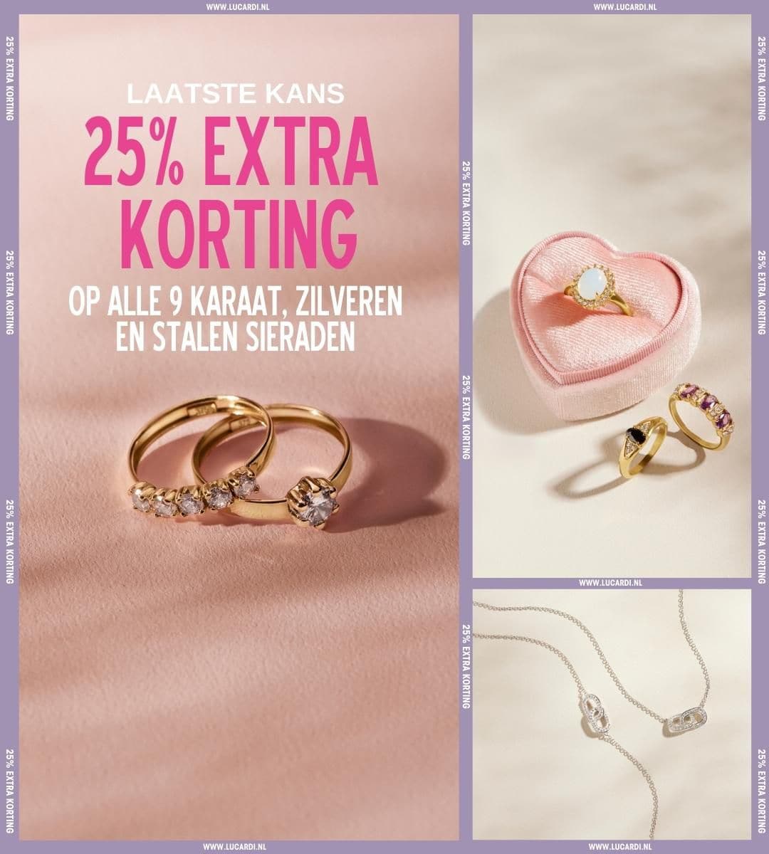 zilver staal en 9 karaat actieblok