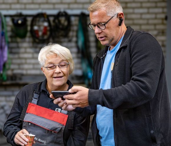 collega's aan het werk