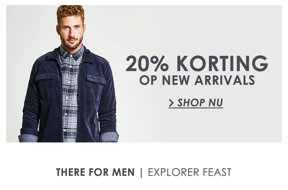 20% korting op new arrivals | Heren