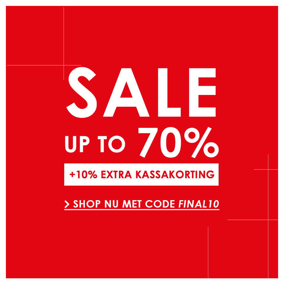 Sale up to 70% + 10% extra kassakorting 