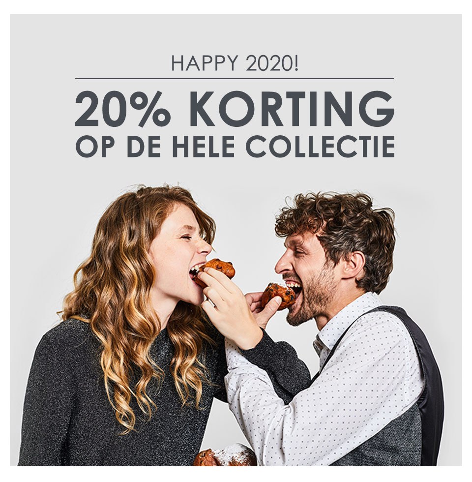 Happy 2020! 20% korting op de hele collectie