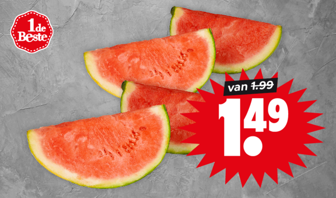 Watermeloen voor de laagste prijs!