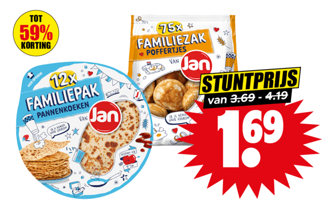 Jan pannenkoeken of poffertjes