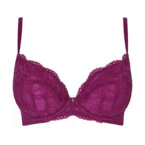 SEXY LACE PLUNGE BH BURGUNDY