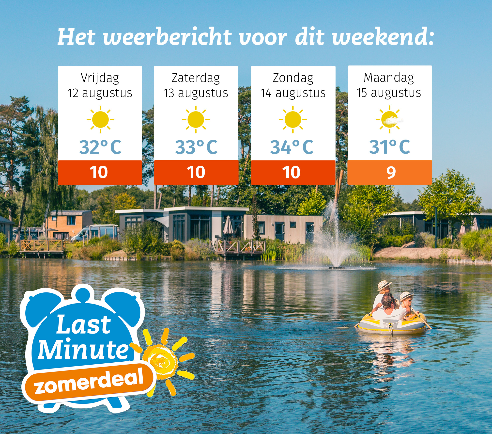 Geniet van het zonnige weekend bij EuroParcs!