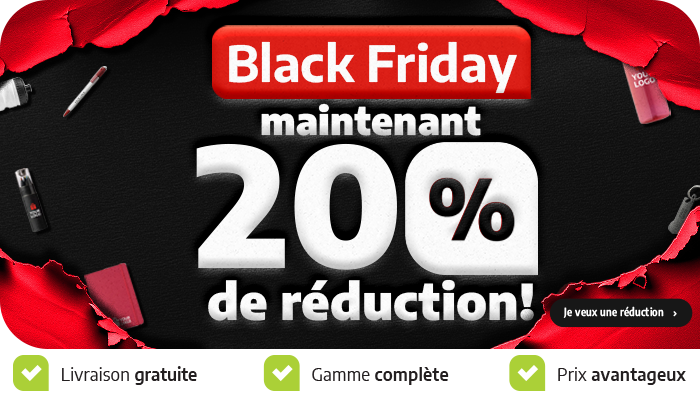 Black Friday 20 % de réduction