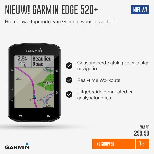 NIEUW: Garmin Edge 520+ GPS Fietscomputer