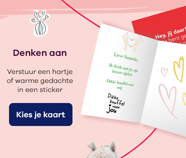 Stickers voor denken aan kaarten