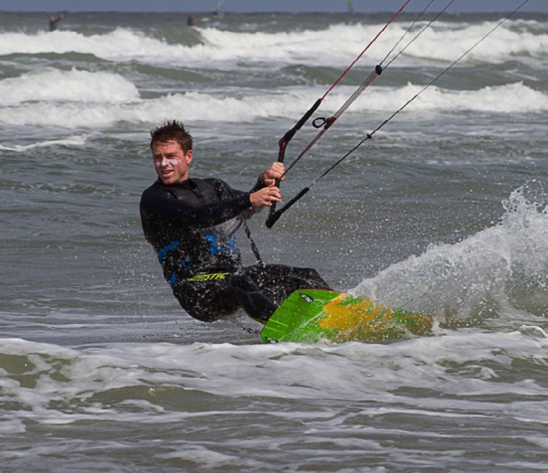 Kitsurfer Jeroen