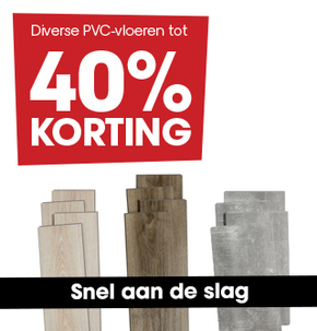 Diverse PVC-vloeren tot 40% KORTING