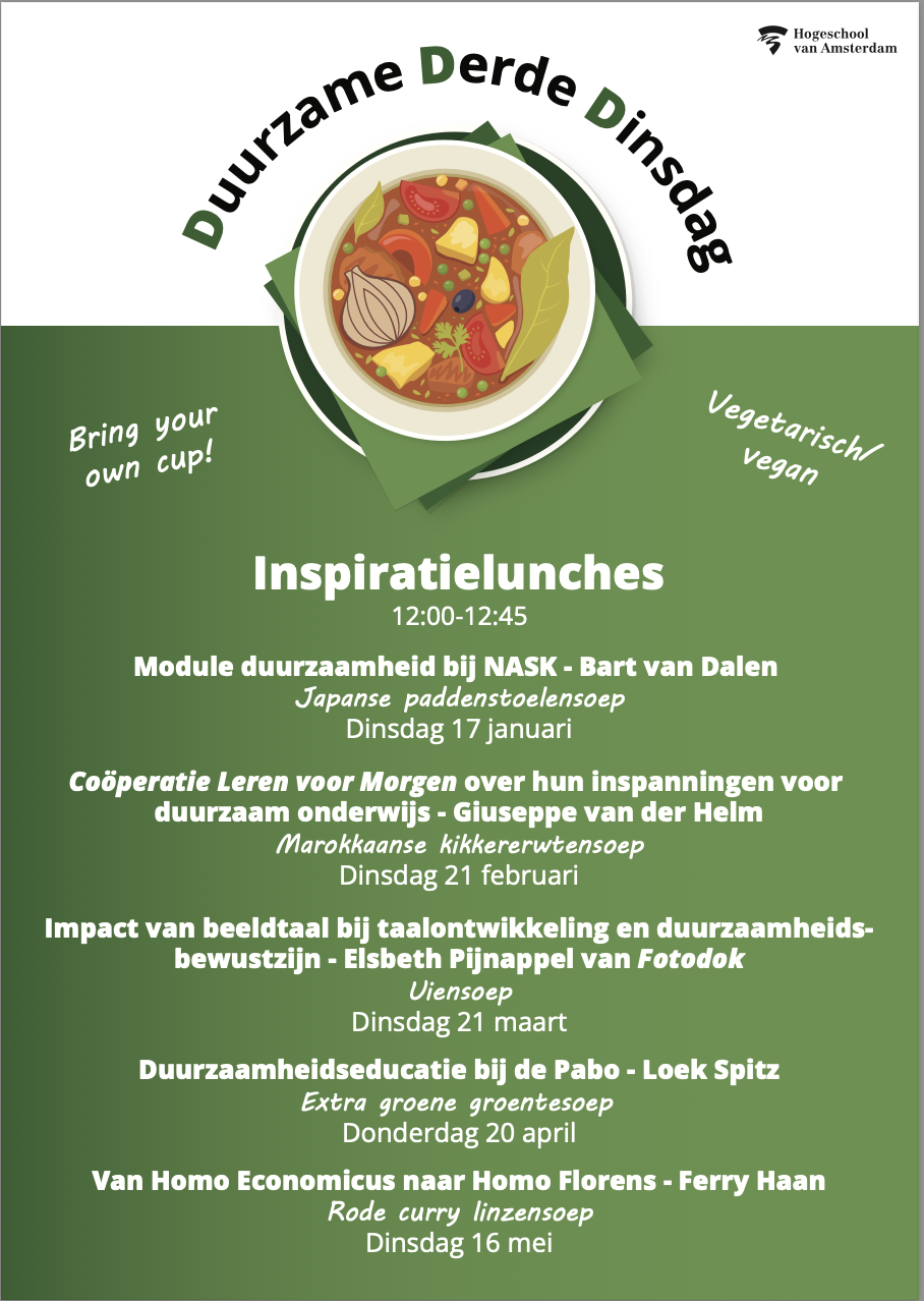 Voor het nieuwe jaar is er een nieuw DDD-lunch menu!