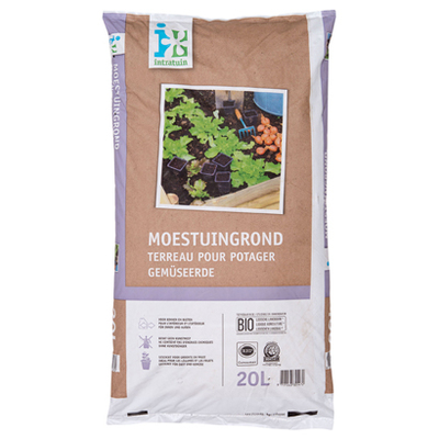 Moestuingrond 20 liter, van 4.29 voor 3.49