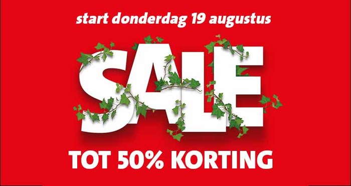 De sale start donderdag 19 augustus