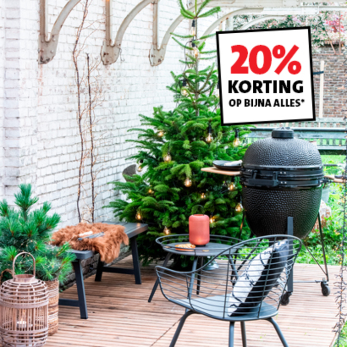 20% korting op bijna alle barbecues