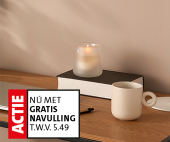 Bolsius Cleanlight starterskit van 12.99 voor 9.99. Nu met gratis extra navulling