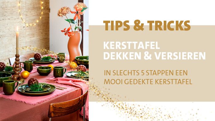 5 inspirerende tips voor een prachtig gedekte kersttafel!