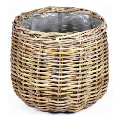 Mand rond Riet, naturel. Hoogte 58 cm, Ø 43 cm 115.- 79.99