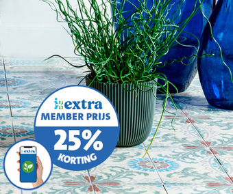 Deze week ontvang je als Extra member maar liefst 25% korting op bloempot Groove (diverse kleuren en maten, exclusief plant).