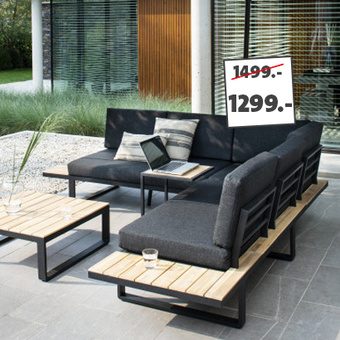 Loungeset Orfeo van 1499.- voor 1299.-