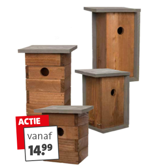 Nestkastjes: nu met ?5.- korting