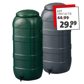 REGENTON 100 LITER Nú van 44.99 voor 29.99, na activatie van de voucher in de app