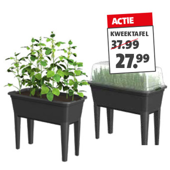 Kweektafel Easydays 76 x 25 x 79 cm Inhoud 50 liter Inclusief kweekkalender 37.99 27.99