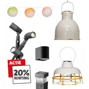 20% korting op verlichting