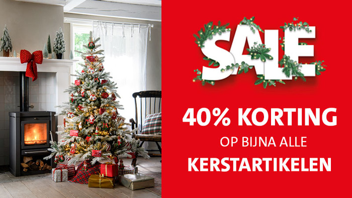 Onze kerstsale is gestart! Je profiteert van 40% korting op alle kerstartikelen.* Haast je naar Intratuin Breda voor de meeste keuze, want op=op!