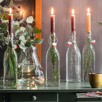 DIY kerstgroen in glas 